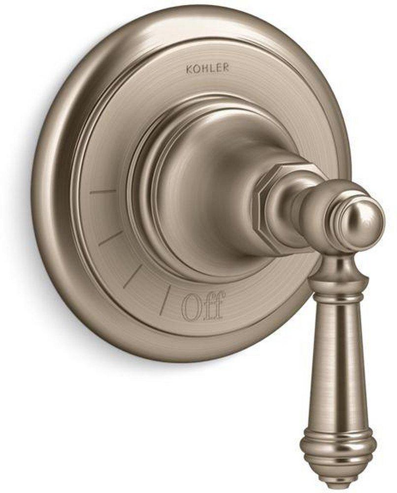 KOHLER Vibrant&reg; Brushed Bronze Volume Control Valve Trim with Single Lever Handle 