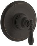 Pressure Balancing Valve Trim with Swing Lever Handle in Oil Rubbed Bronze
