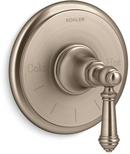 KOHLER Vibrant&reg; Brushed Bronze Thermostatic Valve Trim with Lever Handle 