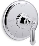 Single Handle Thermostatic Valve Trim in Polished Chrome