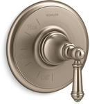 Pressure Balancing Valve Trim with Lever Handle in Vibrant Brushed Bronze