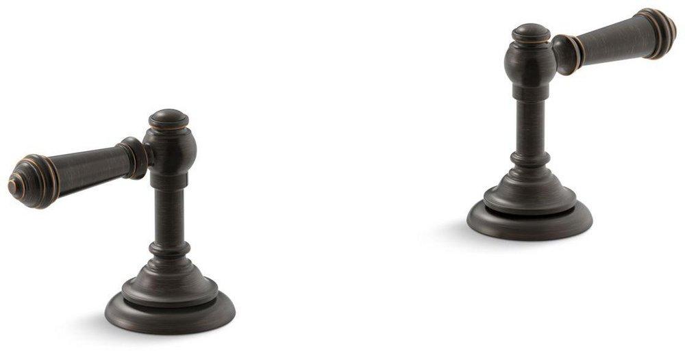 KOHLER Oil Rubbed Bronze Bathroom Sink Double Lever Handle 