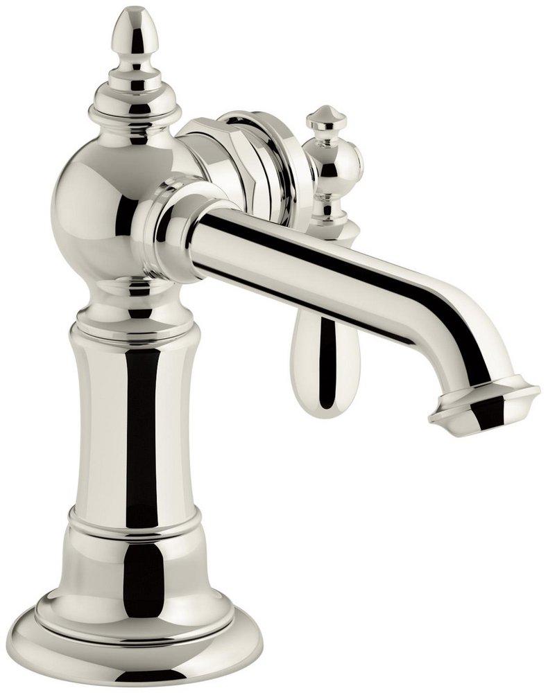 KOHLER Vibrant&reg; Polished Nickel Single Handle Centerset Bathroom Sink Faucet 