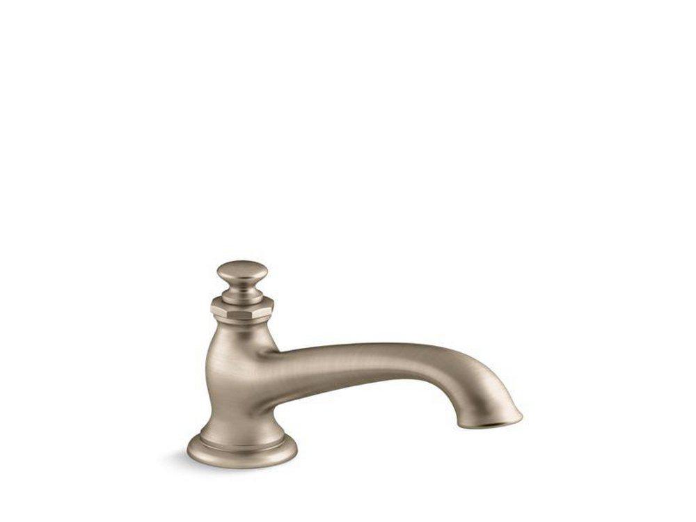 KOHLER Vibrant&reg; Brushed Bronze 15 gpm Deckmount Bath Spout with Flare Design (Less Handle) 