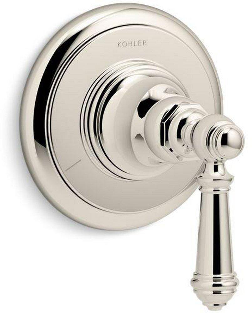 KOHLER Vibrant&reg; Polished Nickel Transfer Valve Trim with Single Lever Handle 