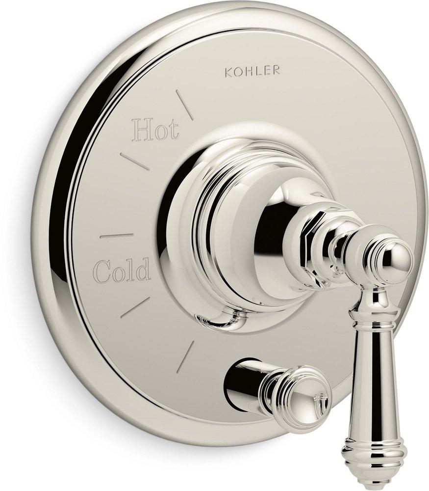 KOHLER Vibrant&reg; Polished Nickel Single Handle Bathtub & Shower Faucet Trim Only 
