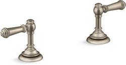 Widespread Bathroom Faucet Lever Handles in Vibrant Brushed Bronze