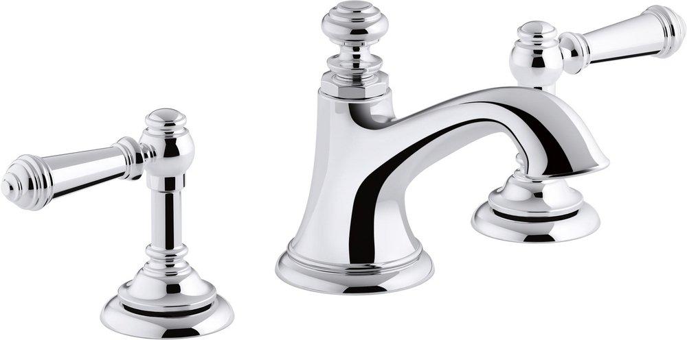 KOHLER Polished Chrome Bathroom Sink Double Lever Handle 