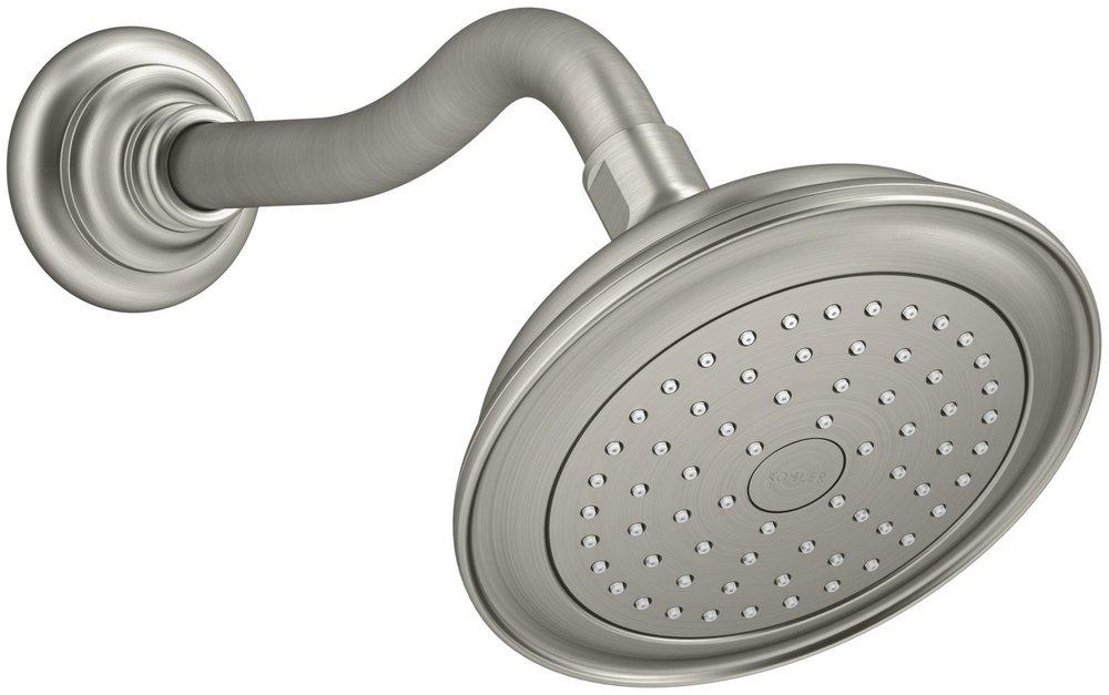 KOHLER Vibrant&reg; Brushed Nickel Single Function Rain Showerhead 
