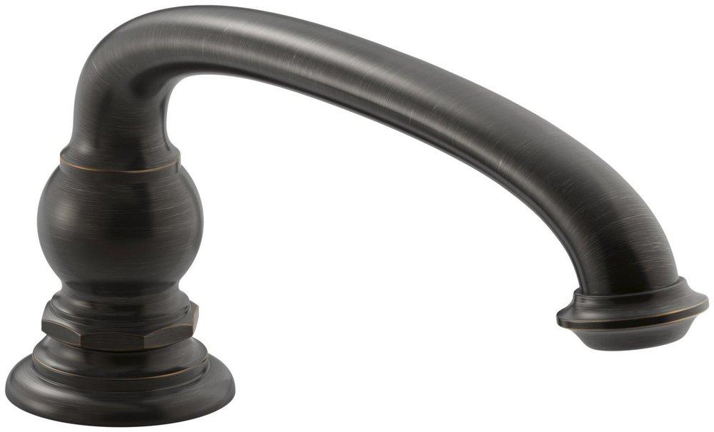 KOHLER Oil Rubbed Bronze 15 gpm Deckmount Bath Spout with Arc Design (Less Handle) 