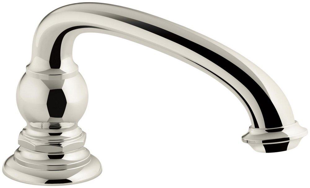 KOHLER Vibrant&reg; Polished Nickel 15 gpm Deckmount Bath Spout with Arc Design (Less Handle) 