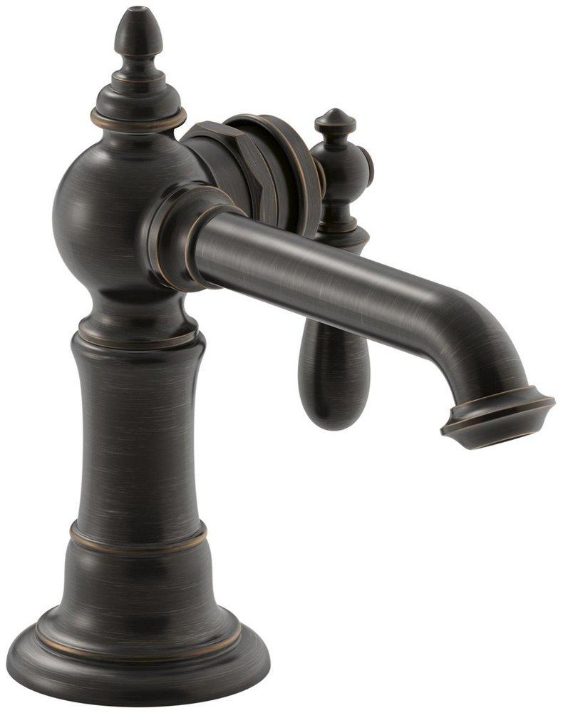 KOHLER Oil Rubbed Bronze Single Handle Centerset Bathroom Sink Faucet 