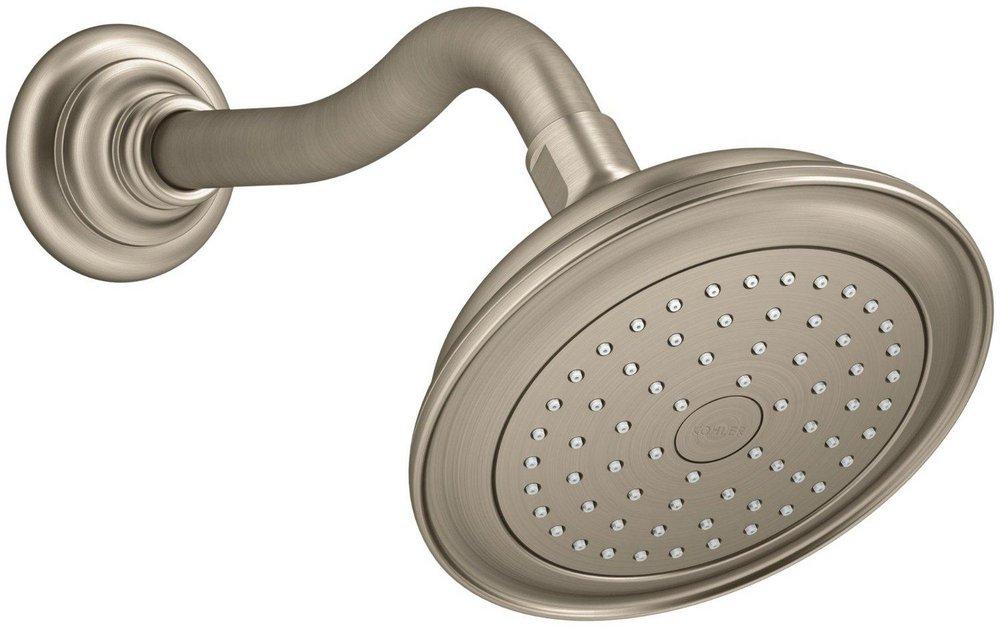 KOHLER Vibrant&reg; Brushed Bronze Single Function Rain Showerhead 