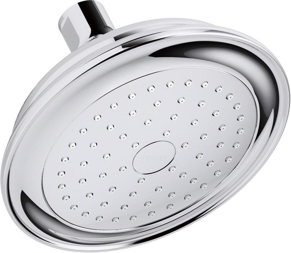 KOHLER Polished Chrome Single Function Rain Showerhead 