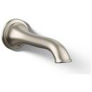 KOHLER Vibrant Brushed Nickel Metal Wall Mount Non-Diverter Bath Spout 