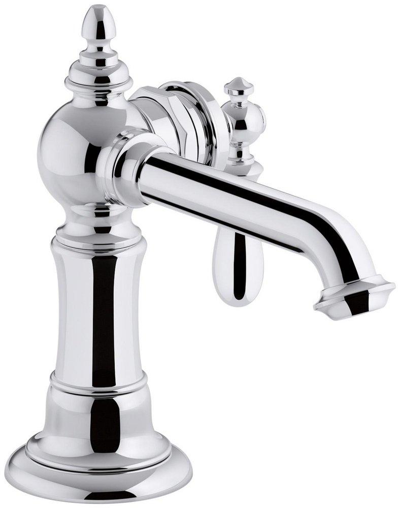 KOHLER Polished Chrome Single Handle Centerset Bathroom Sink Faucet 