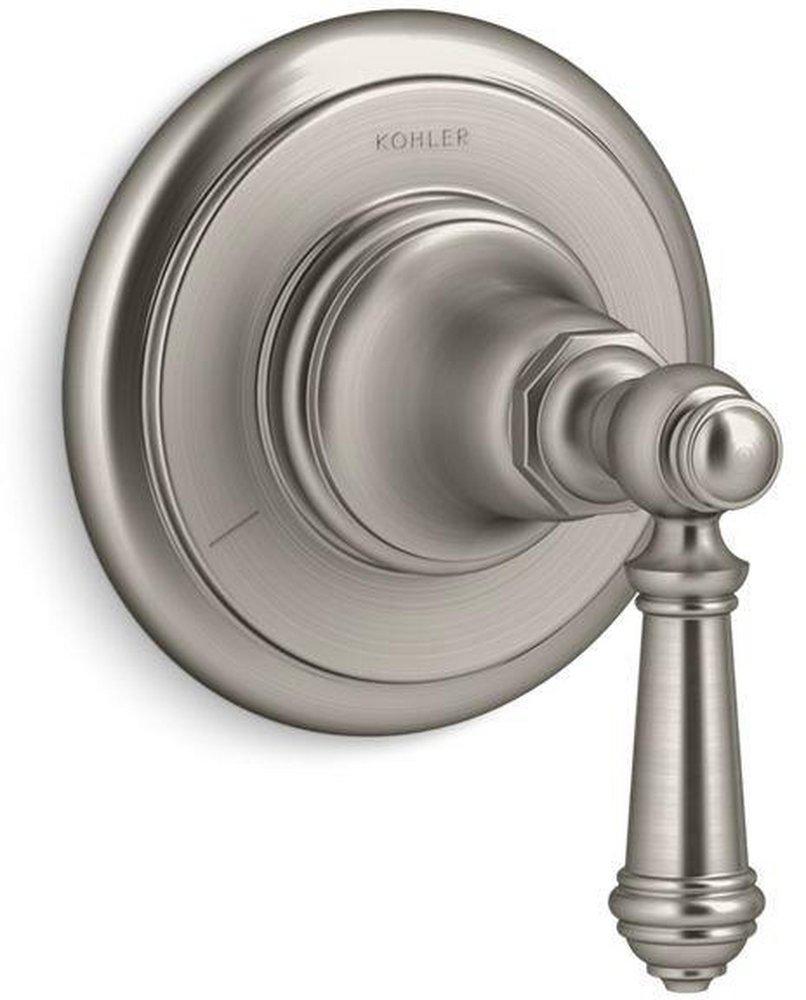 KOHLER Vibrant&reg; Brushed Nickel Transfer Valve Trim with Single Lever Handle 