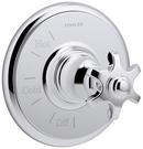 Pressure Balancing Valve Trim with Prong Handle in Polished Chrome