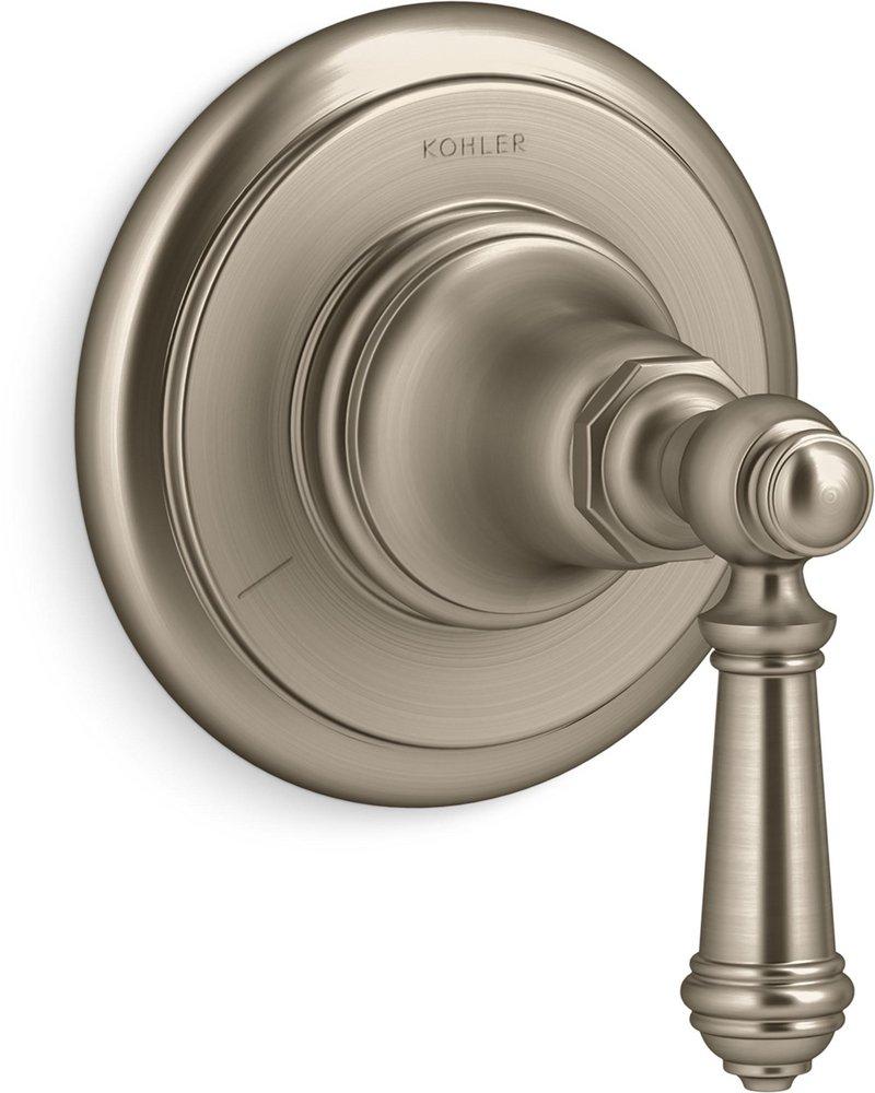 KOHLER Vibrant&reg; Brushed Bronze Transfer Valve Trim with Single Lever Handle 