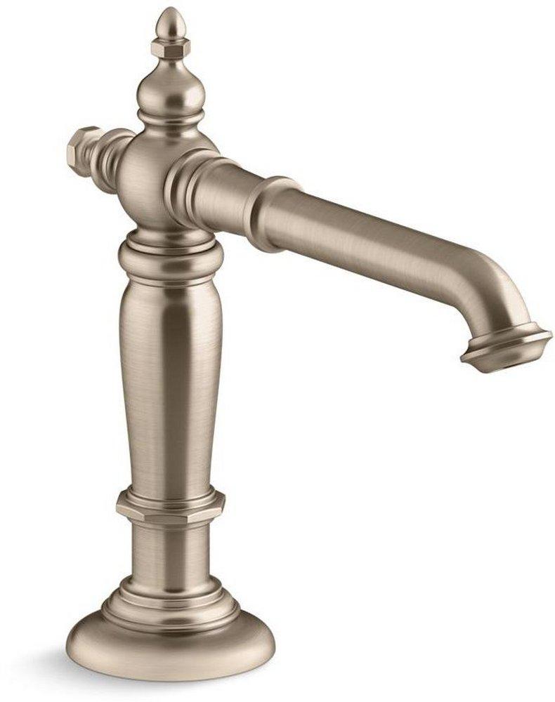 KOHLER Vibrant&reg; Brushed Bronze Two Handle Widespread Bathroom Sink Faucet 
