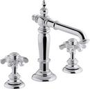 KOHLER Polished Chrome Two Handle Widespread Bathroom Sink Faucet 