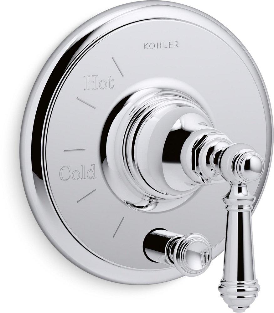 KOHLER Polished Chrome Single Handle Bathtub & Shower Faucet Trim Only 
