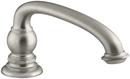 KOHLER Vibrant&reg; Brushed Nickel 15 gpm Deckmount Bath Spout with Arc Design (Less Handle) 