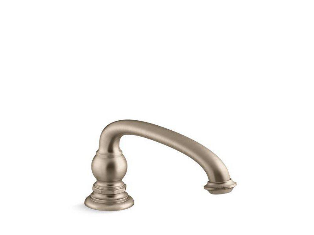 KOHLER Vibrant&reg; Brushed Bronze 15 gpm Deckmount Bath Spout with Arc Design (Less Handle) 