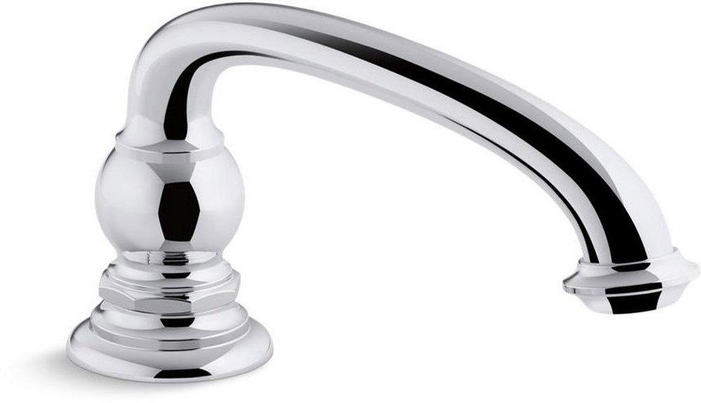 KOHLER Polished Chrome 15 gpm Deckmount Bath Spout with Arc Design (Less Handle) 