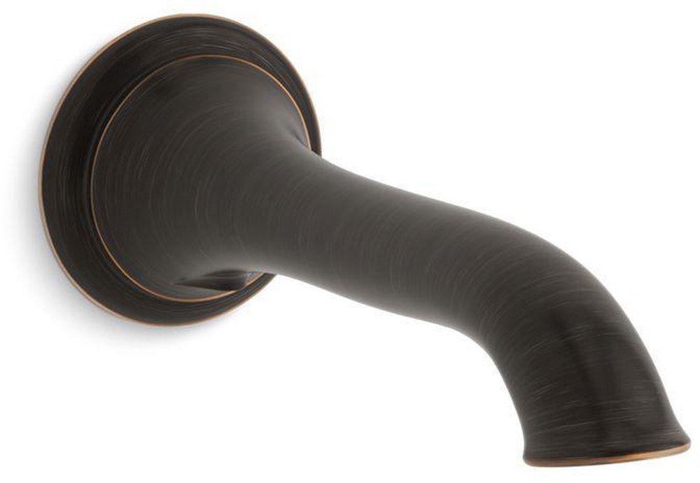 KOHLER Oil Rubbed Bronze Metal Wall Mount Non-Diverter Bath Spout 