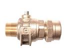 1-1/4 x 1-1/4 in. MIP x Compression Cast Brass Corporation Stop