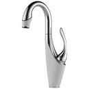 Single Handle Lever Handle Bar Faucet in Polished Chrome with Matte White