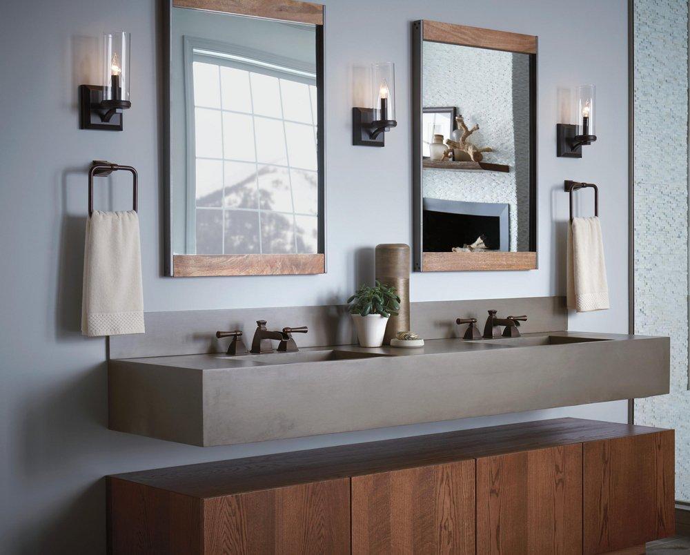 Brizo Venetian Bronze Two Handle Widespread Bathroom Sink Faucet 