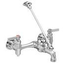 American Standard Rough Chrome Two Lever Handle Wall Mount Service Faucet