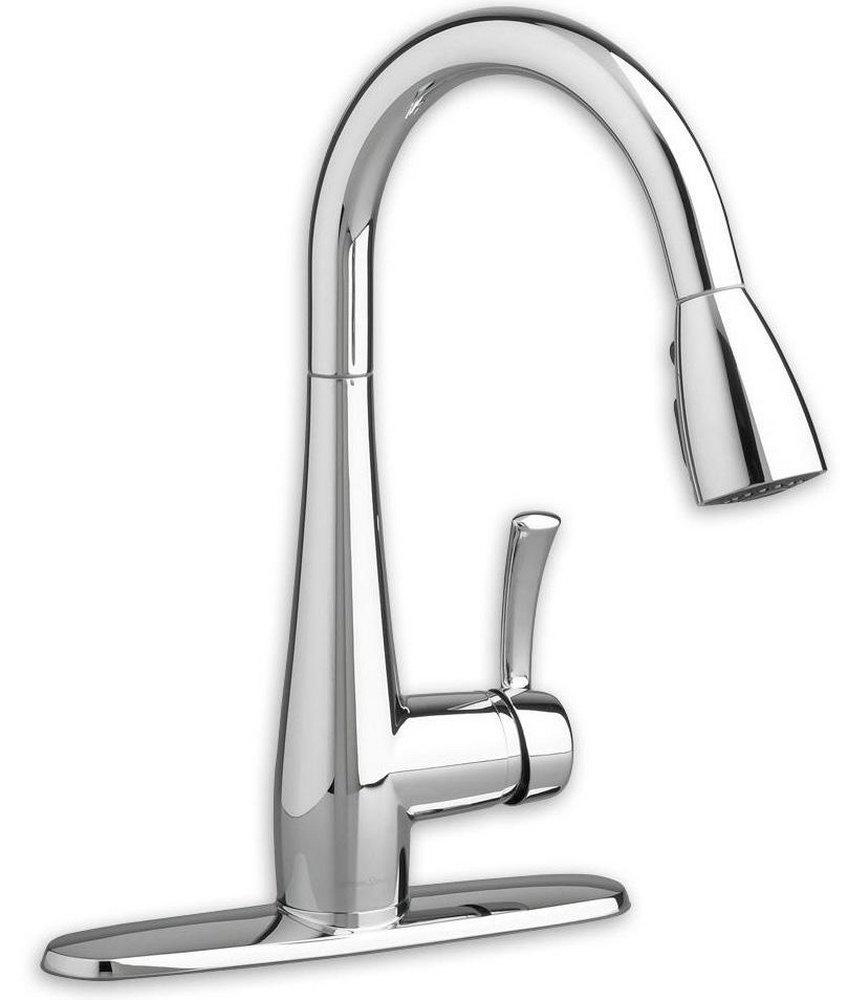 American Standard Polished Chrome Single Handle Pull Down Kitchen Faucet 