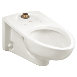 Elongated Wall Mount Toilet with Top Spud in White