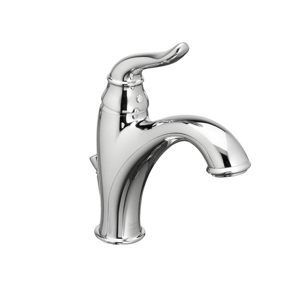 American Standard Polished Chrome Monoblock Bathroom Sink Faucet 