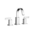 Two Handle Widespread Bathroom Sink Faucet with Pop-Up Drain in Polished Chrome