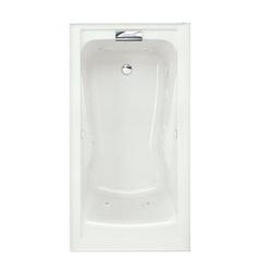 60 in. x 32 in. Whirlpool Alcove Bathtub with Right Drain in White