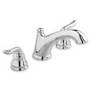 3-Hole Bathtub Faucet Trim Kit with Double Lever Handle in Satin Nickel - PVD