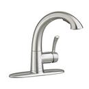 2.2 gpm 3-Hole Pull-Out Kitchen Faucet with Single Lever Handle in Stainless Steel