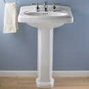 American Standard White Pedestal Vessel 