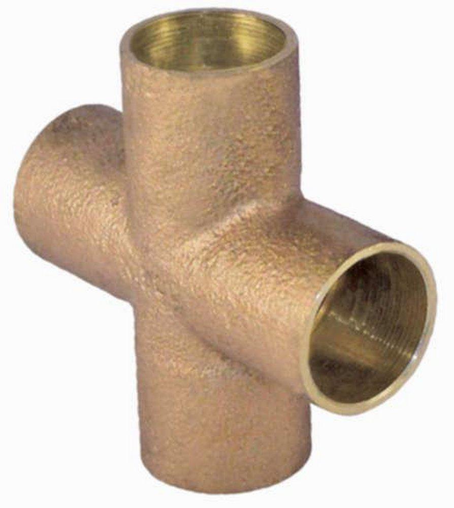 2 in. Sweat Cast Brass Cross 