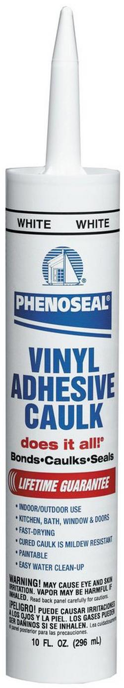 10 oz. Vinyl Adhesive Caulk in Almond