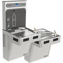 Elkay Stainless Steel 8 gph Non-Filtered Bottle Filling Station with Bilevel Water Cooler 