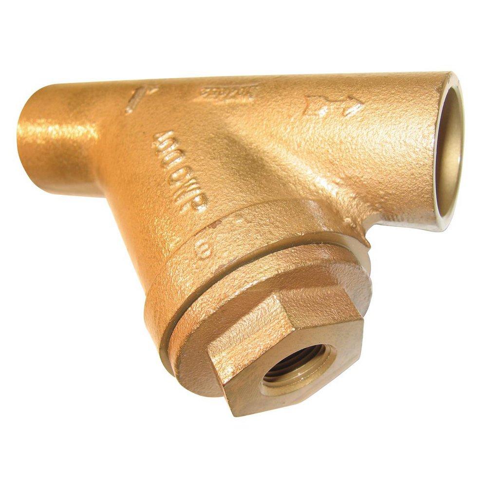 Mueller Steam Specialty 2-1/2 in. Cast Bronze Threaded Valve Strainer 