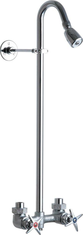 Chicago Faucets Rough Chrome Plated Two Handle Shower Faucet 