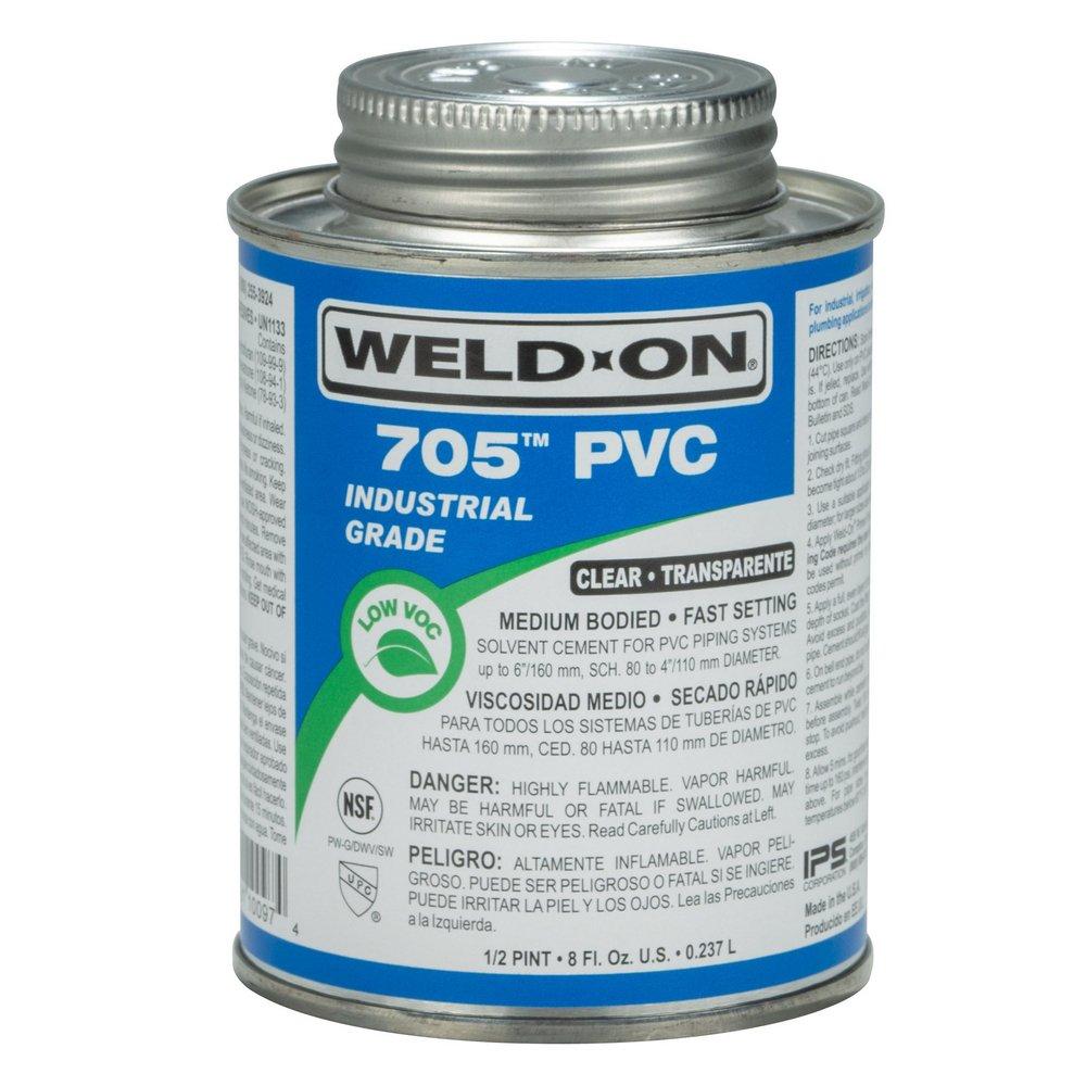 Weld-On&reg; Fast Set Plastic Clear Pipe Cement 