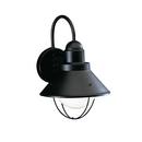 12 in. 100 W 1-Light Medium Lantern in Black