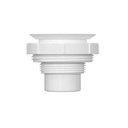 3 - 4 in. Threaded Plastic White Cleanout